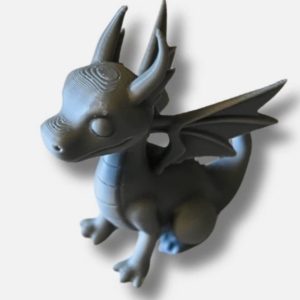 3D gedruckter Drache aus PLA in verschiedenen Farben