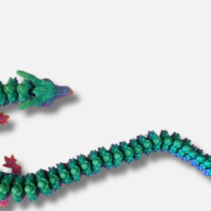 Fidget Drache in Bunt ( Mehrfarbig) 3D Druck