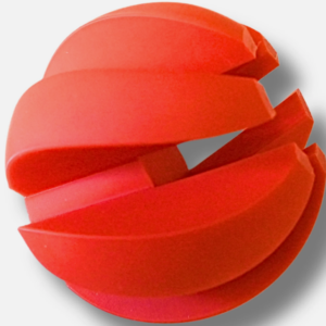 Fidget Kugel – 3D-Druck - orange - Anti-Stress-Tool - sensorisch